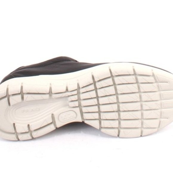 Frau 43g Black / White Leather Comfortable Lace-Up Flats Shoes - Picture 11 of 11